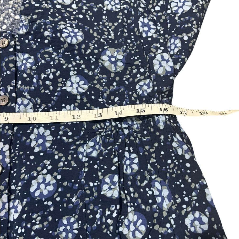 Madewell Button-Front V-Neck Mini Dress Size Small - Picture 8 of 11